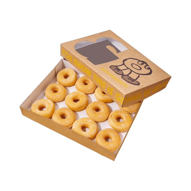 Custom kraft donut boxes designed for eco-friendly and stylish packaging