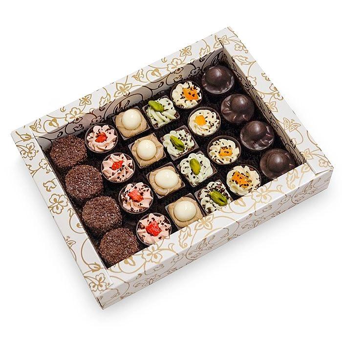 Confectionery boxes with logo printing to enhance brand visibility and charm