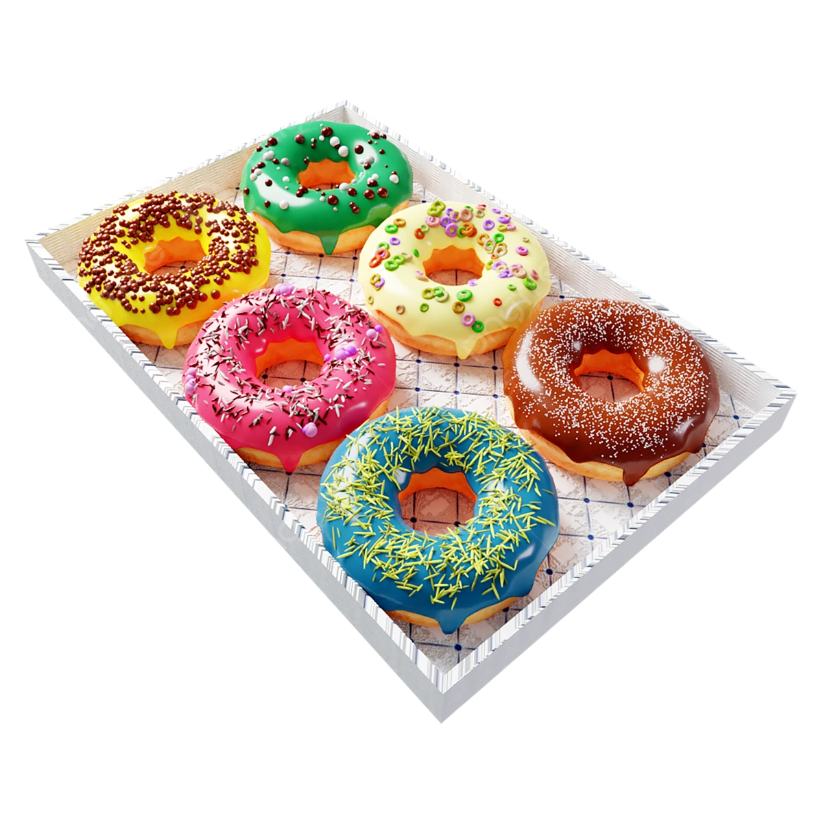 Donut tray boxes with logo printing for a professional and branded look