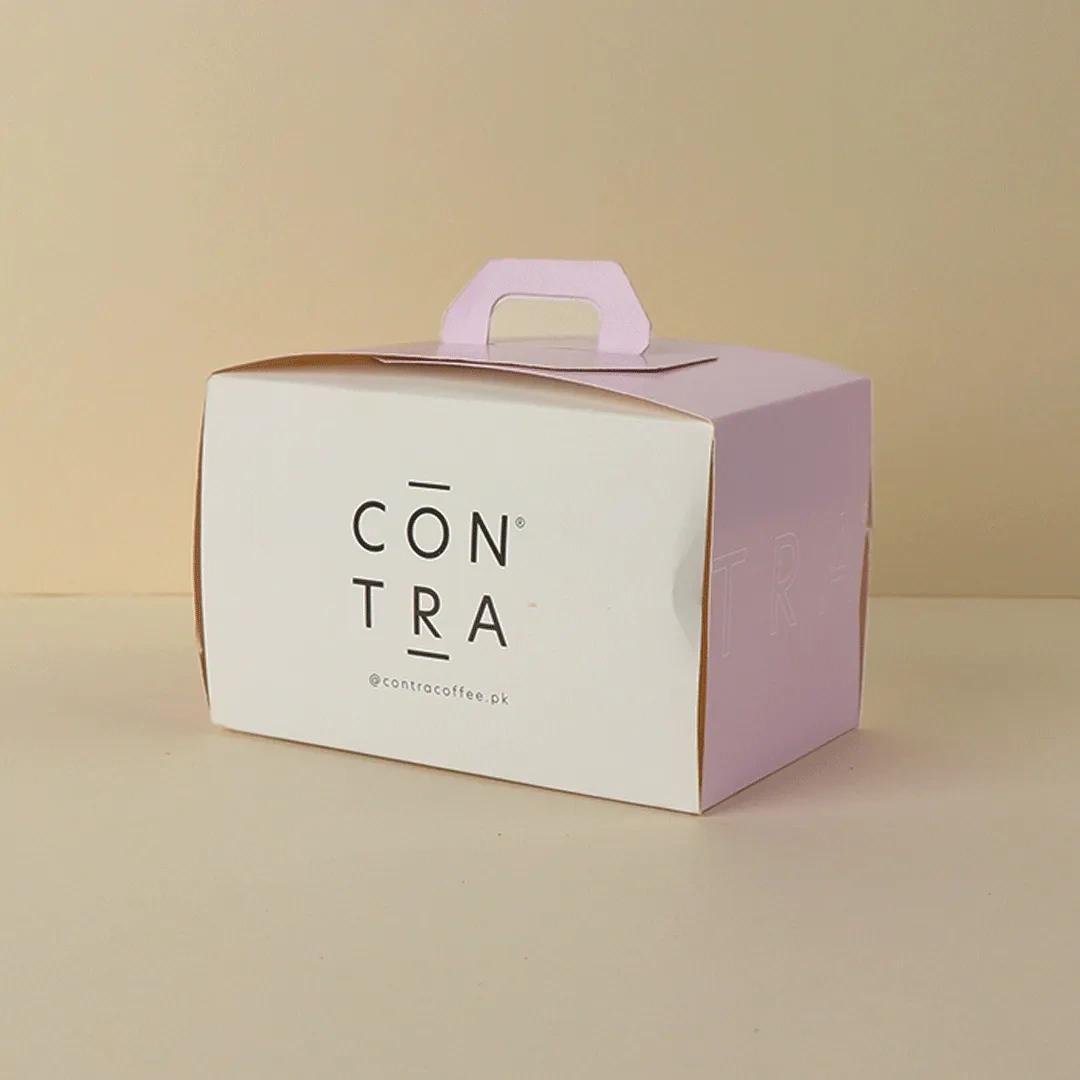 Pastry boxes with logo printing for branded and attractive presentation
