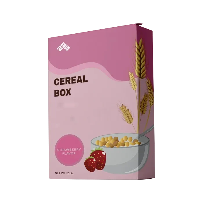High-quality custom printed cereal boxes crafted for an attractive and durable display