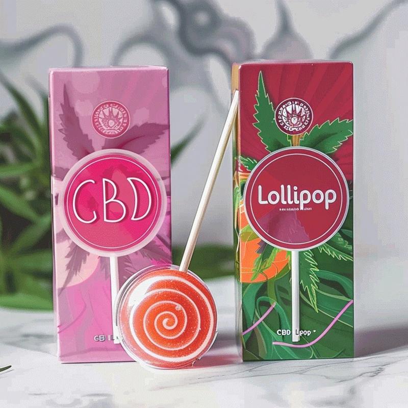 CBD lollipops boxes with custom logo printing in USA