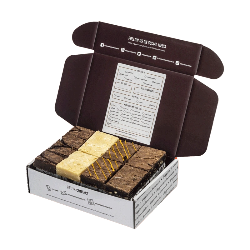 Affordable brownie boxes crafted to preserve freshness and enhance visual appeal