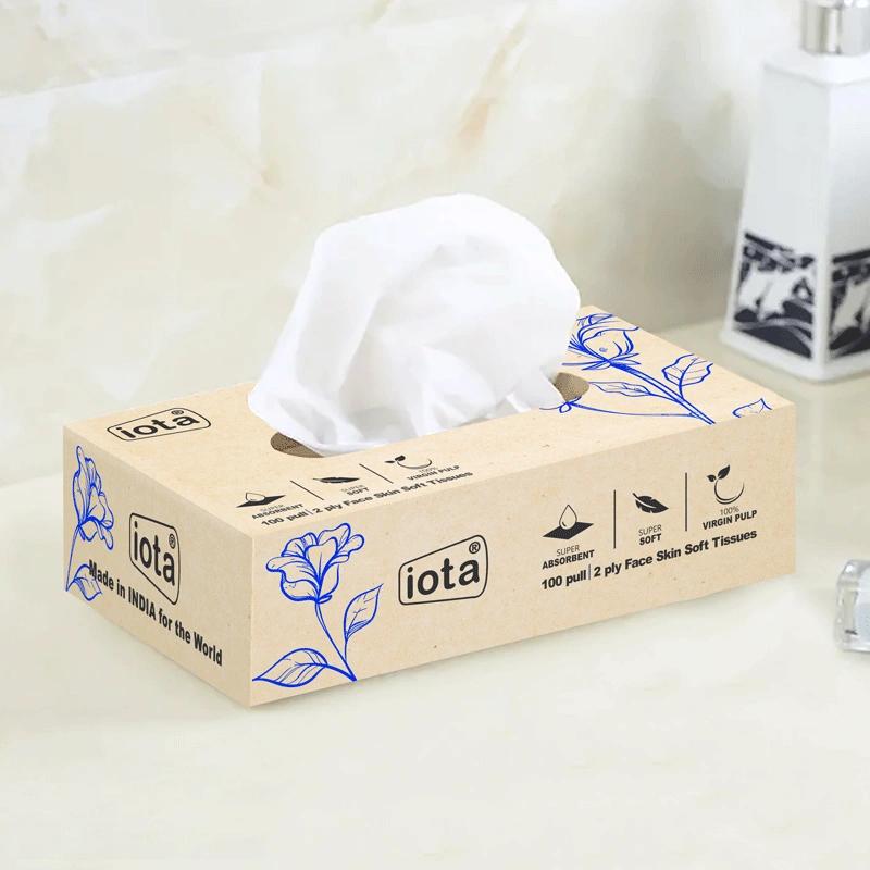 Tissue boxes with logo printing for professional branding