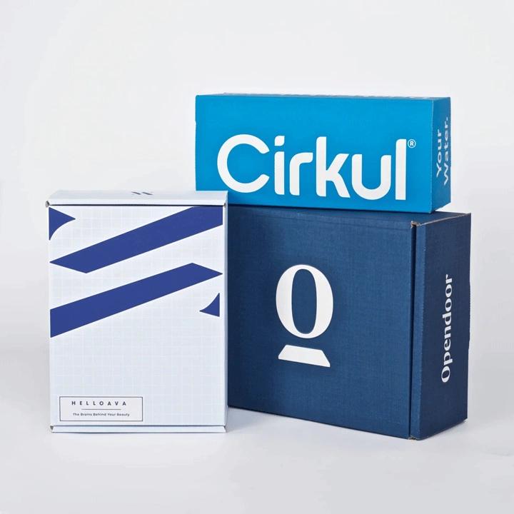 High-quality colored boxes with durable materials