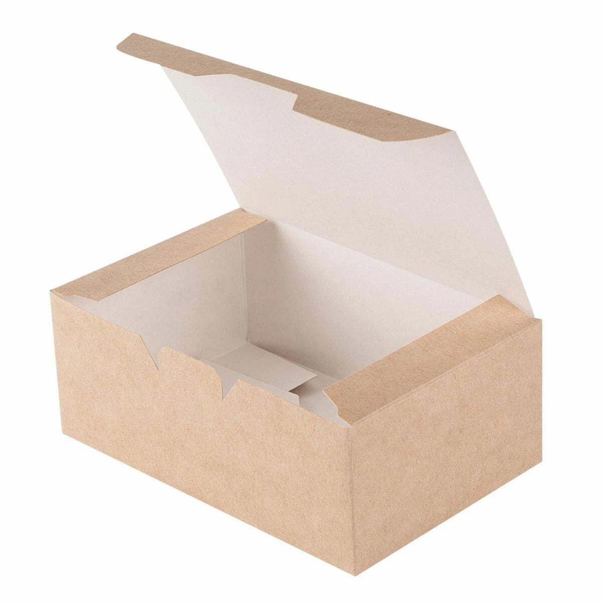 Kraft food boxes with logo printing to enhance brand recognition and sustainability