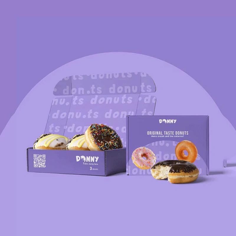 High-quality printed donut boxes crafted for an attractive and durable design