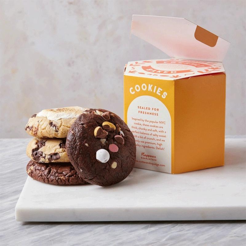 Cookie boxes with logo printing to boost brand visibility and professionalism