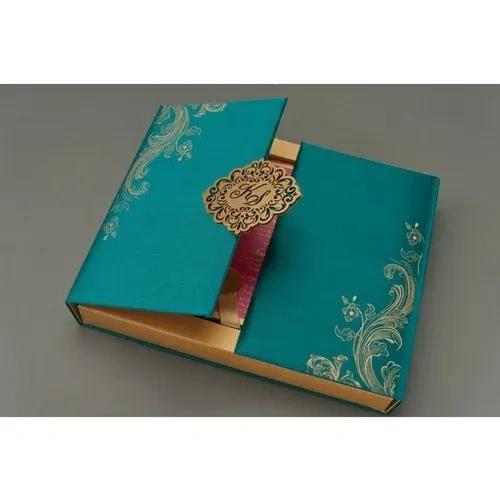 Wedding card boxes with logo printing to enhance brand visibility and sophistication