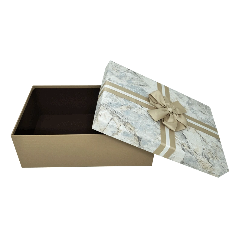 Eco-friendly cardboard box featuring snug-fit lid