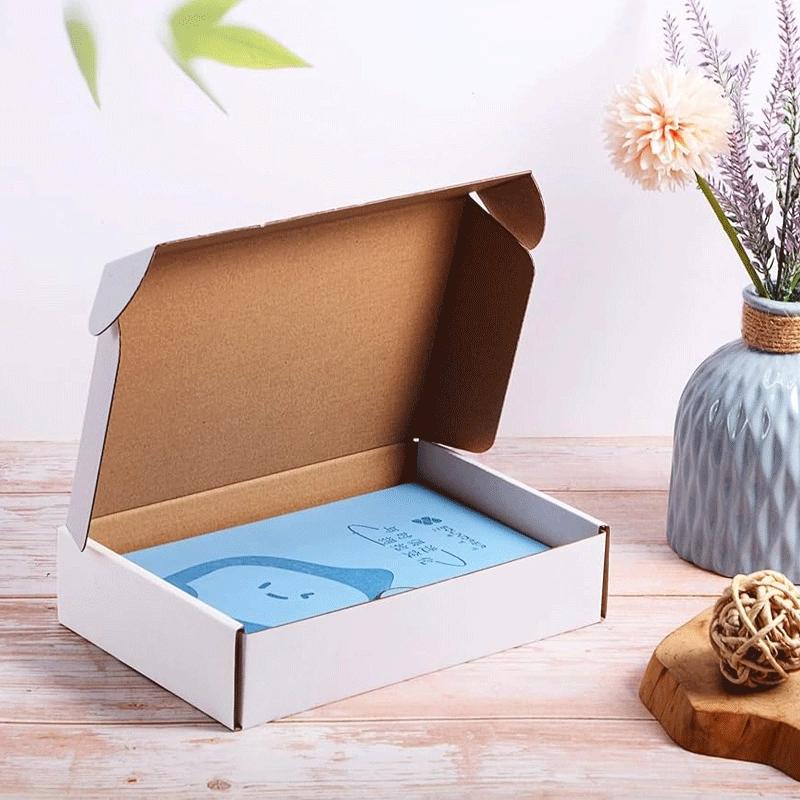 Patterned cardboard box with artistic detailing