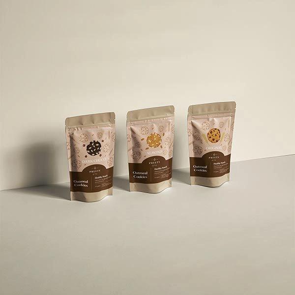 Custom cookie bags with logo printing to boost brand recognition and appeal