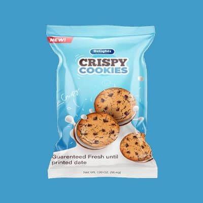 High-quality custom printed cookie bags crafted for an attractive and durable design