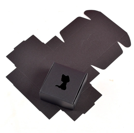 Black soap boxes with logo printing for bold, branded product presentation