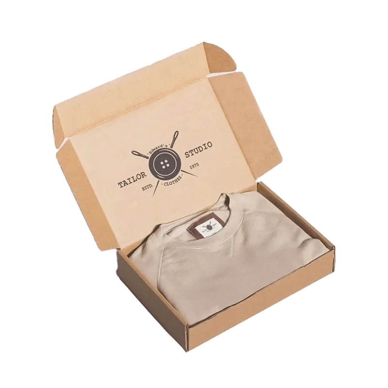 Apparel gift boxes with logo printing to enhance brand visibility and luxury appeal