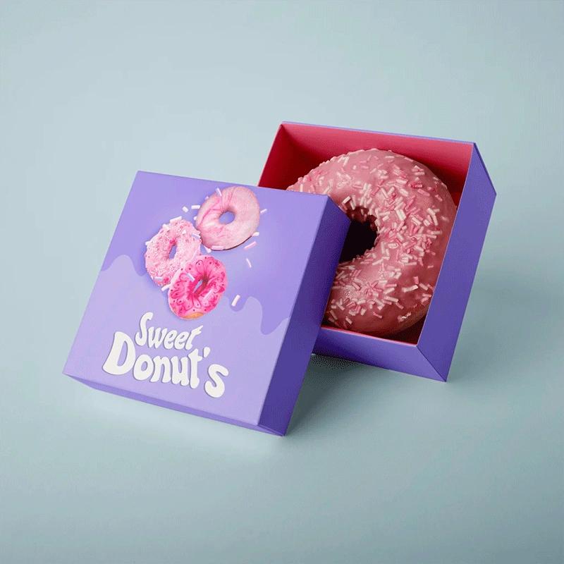 Wholesale donut boxes ideal for bulk packaging orders for bakeries and cafes