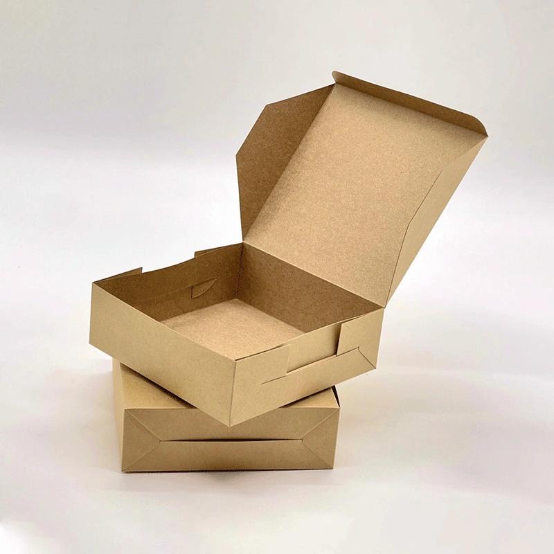 Kraft pie boxes with logo printing for sustainable brand promotion