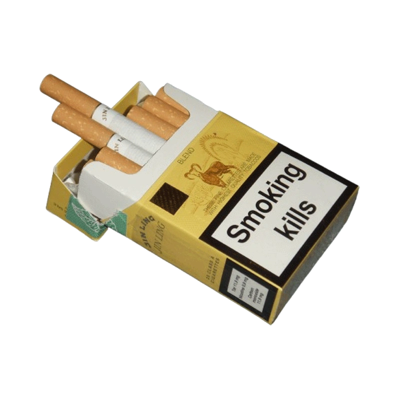 Compact cardboard cigarette box for easy storage