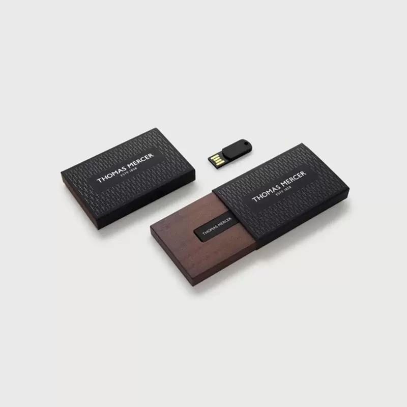 USB rigid boxes with logo printing to enhance branding and professional appeal