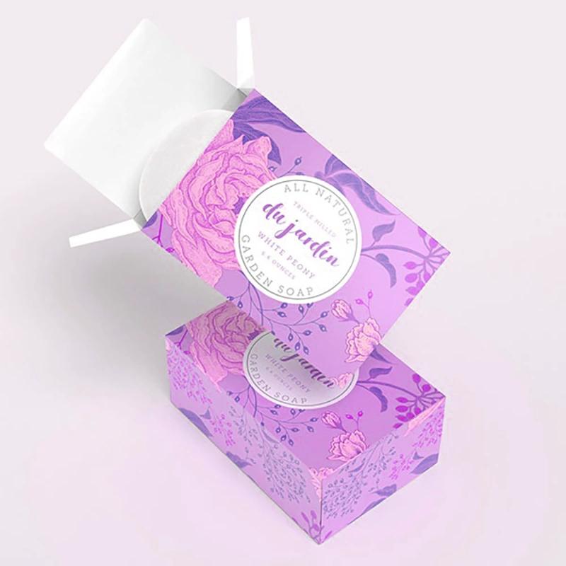 High-quality printed organic soap boxes crafted for durability and earthy appeal