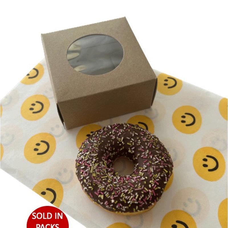 High-quality printed kraft donut boxes crafted for a natural and durable design
