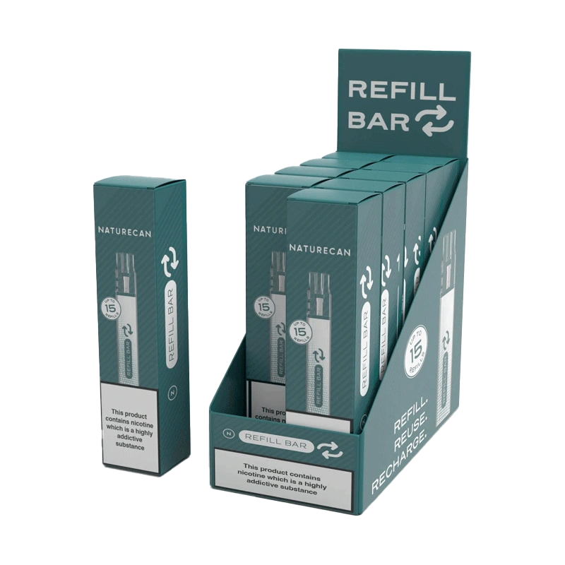 Custom CBD vape box with sleek black and green design