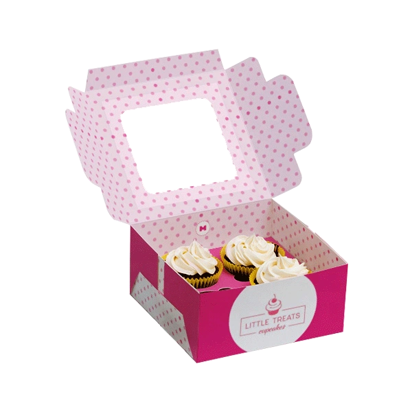 Custom cupcake boxes designed for stylish and secure dessert packaging