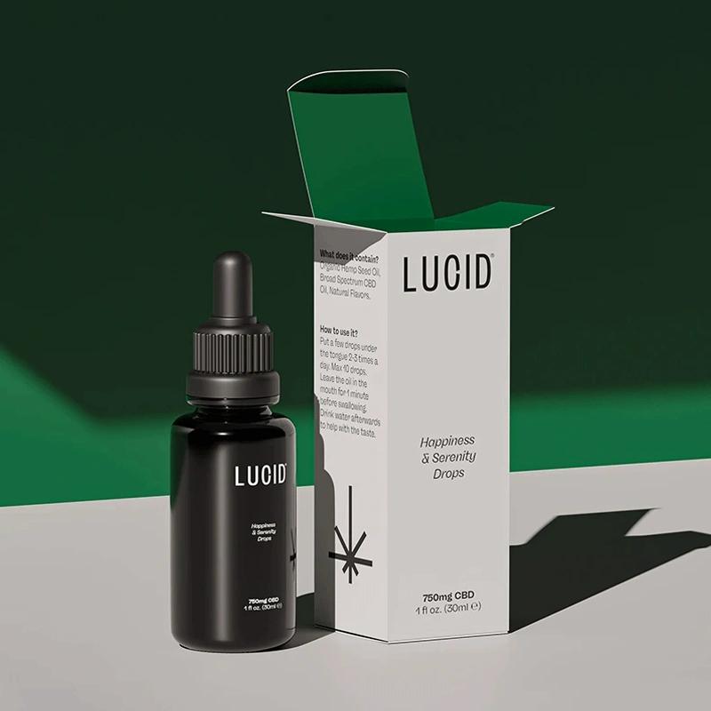 Durable packaging box with sharp edges for dropper bottles