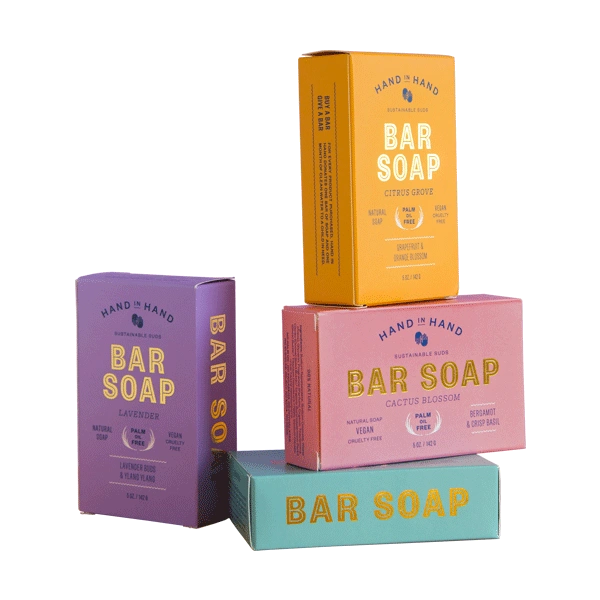 Custom organic soap boxes designed for eco-friendly and natural soap packaging in USA
