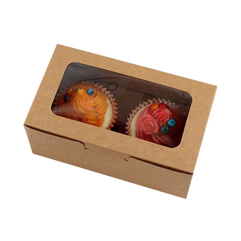 Custom kraft cupcake boxes designed for eco-friendly and secure packaging