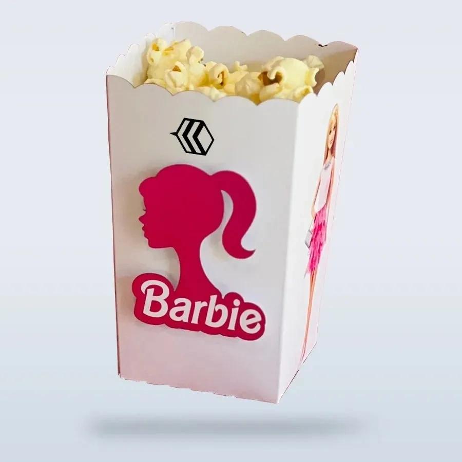 High-quality Barbie popcorn boxes with colorful designs