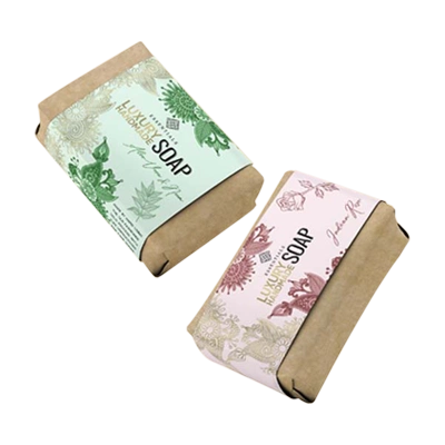 Custom soap wraps designed for stylish and secure soap packaging in USA