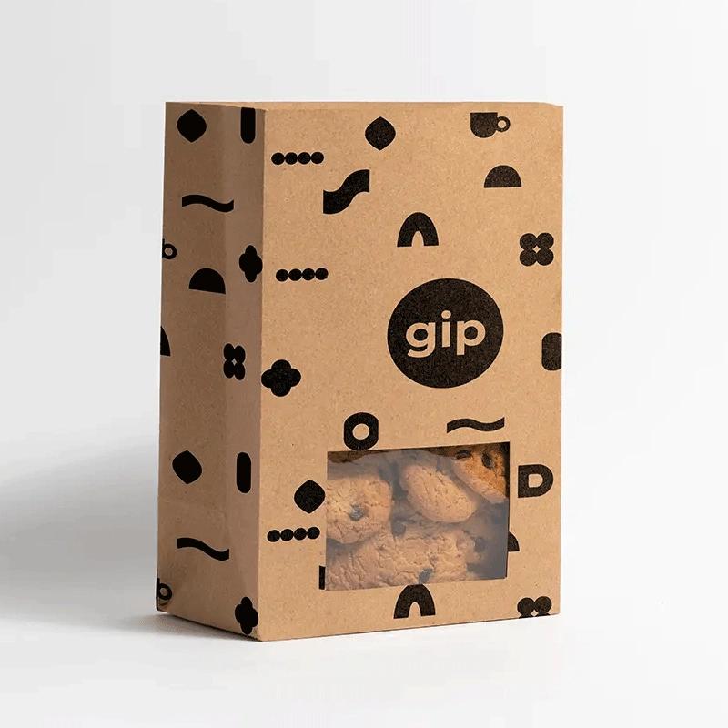 Cookie bags with logo printing for enhanced brand visibility and appeal