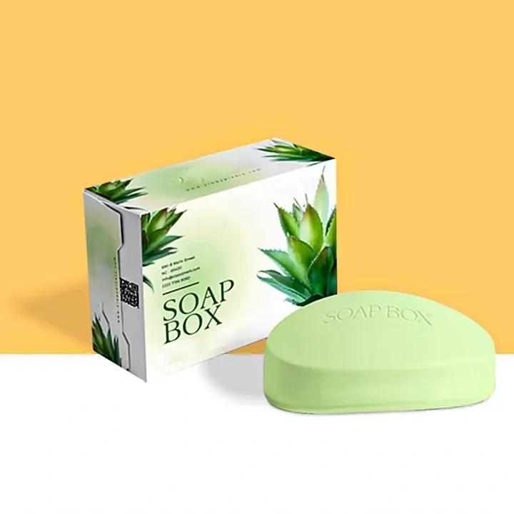 Herbal soap boxes with logo printing for branded and eco-friendly presentations