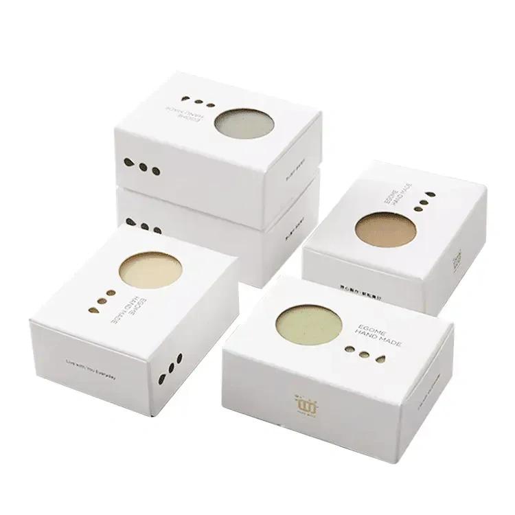 Square soap boxes with logo printing for stylish and branded soap presentations