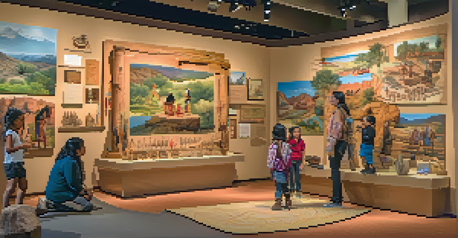 Children and families engaging with interactive exhibits at the Agua Caliente Cultural Museum.