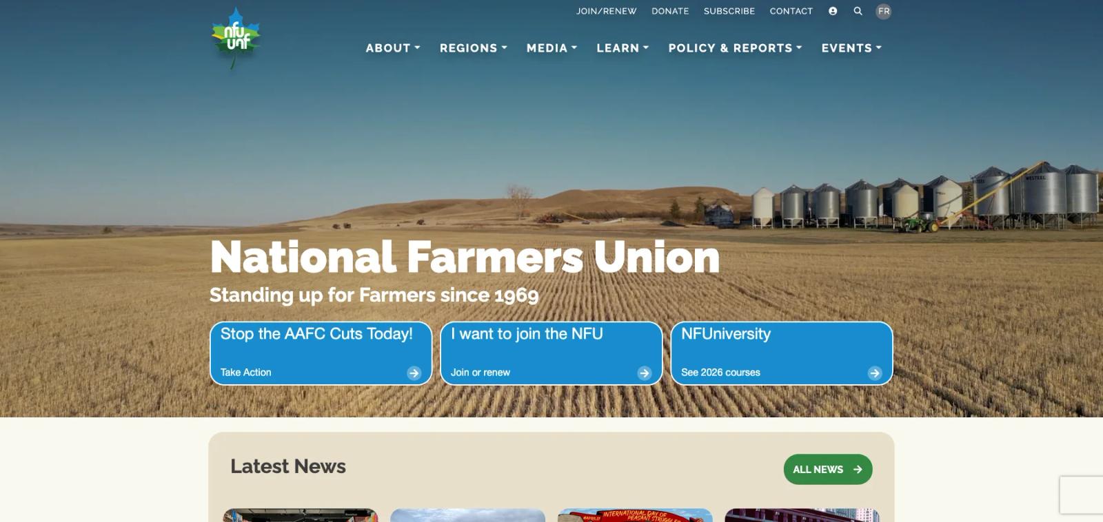 An ongoing development partnership with Canada's oldest national farm advocacy organization hero image