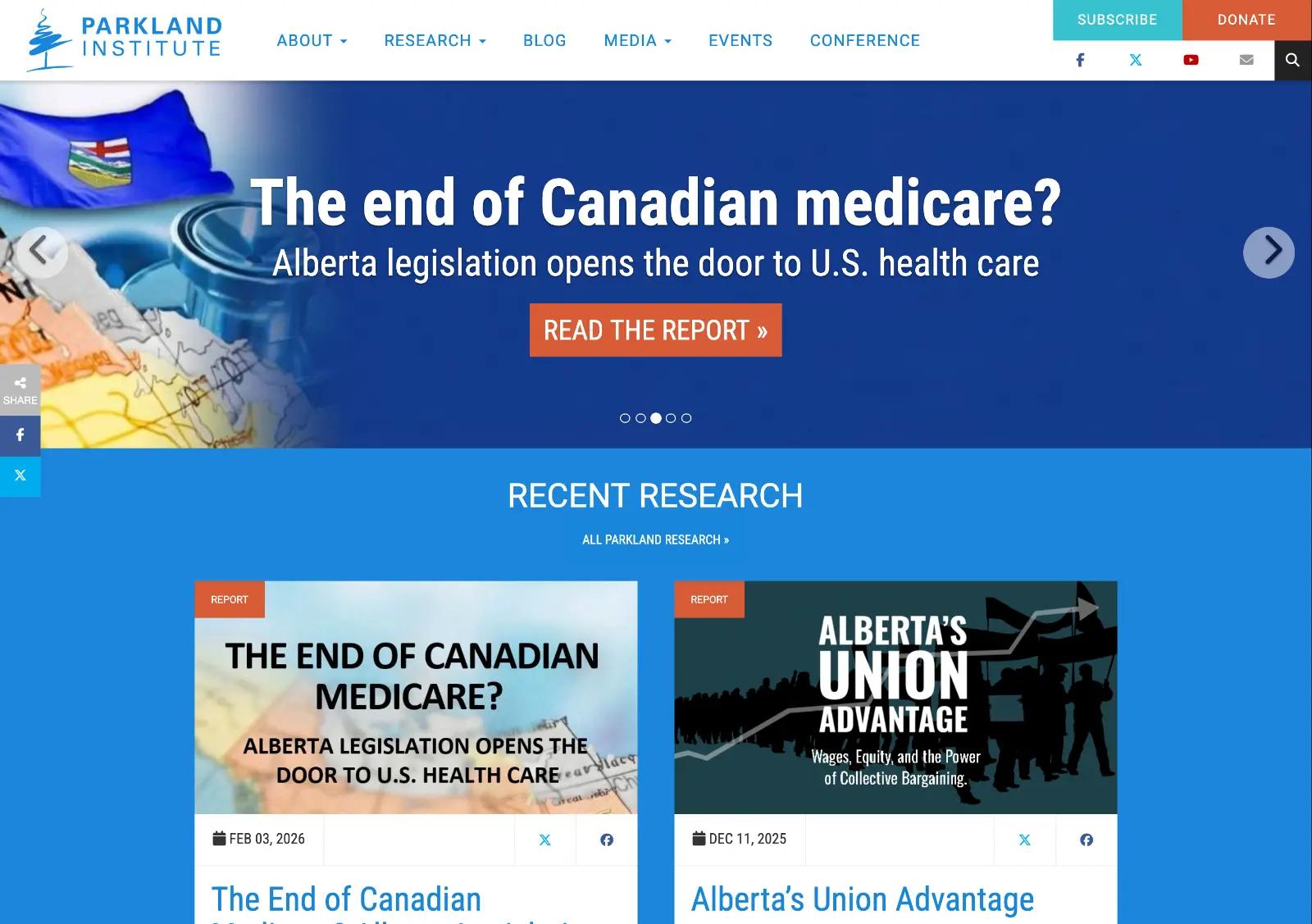 Designing and developing a web platform to makes a small Alberta research institute feel as big and institutional as its work hero image