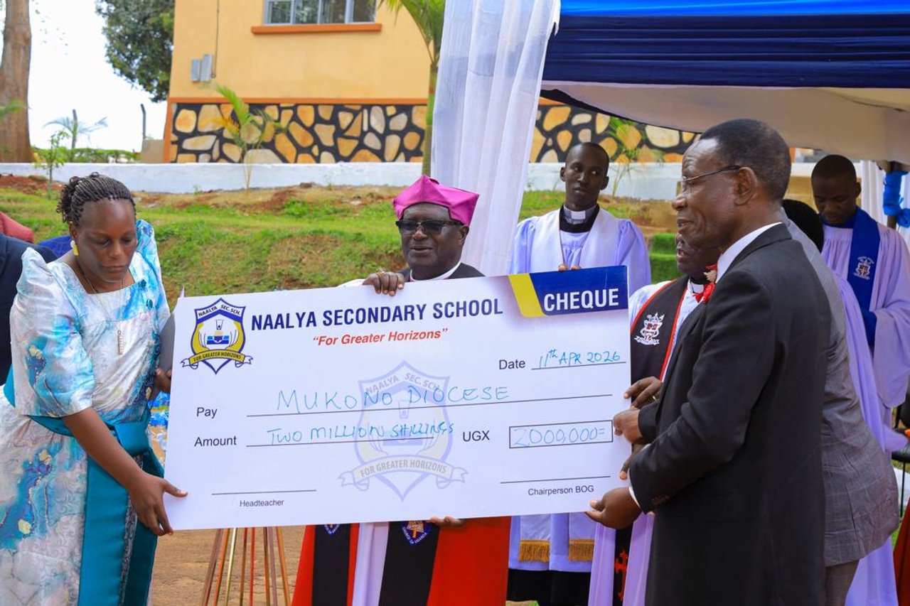 FAITH AND GENEROSITY - UGX 2 MILLIONS DONATED TO MUKONO DIOCESE