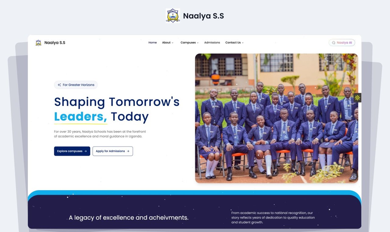 Naalya Secondary Schools Unveils Its New Website: A Digital Home for Our Community