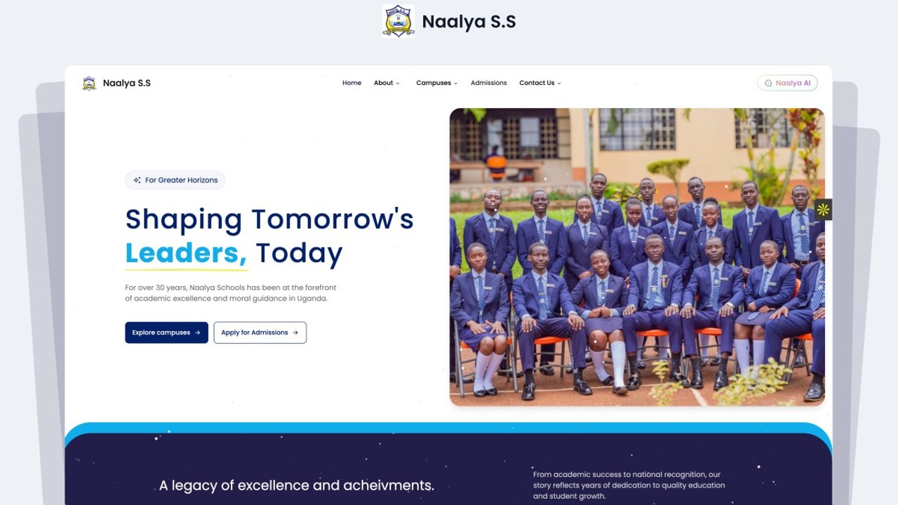 Naalya Secondary Schools Unveils Its New Website: A Digital Home for Our Community