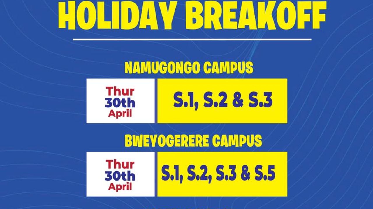 TERM ONE OFFICIAL CLOSING DATES ACROSS THE 3 CAMPUSES