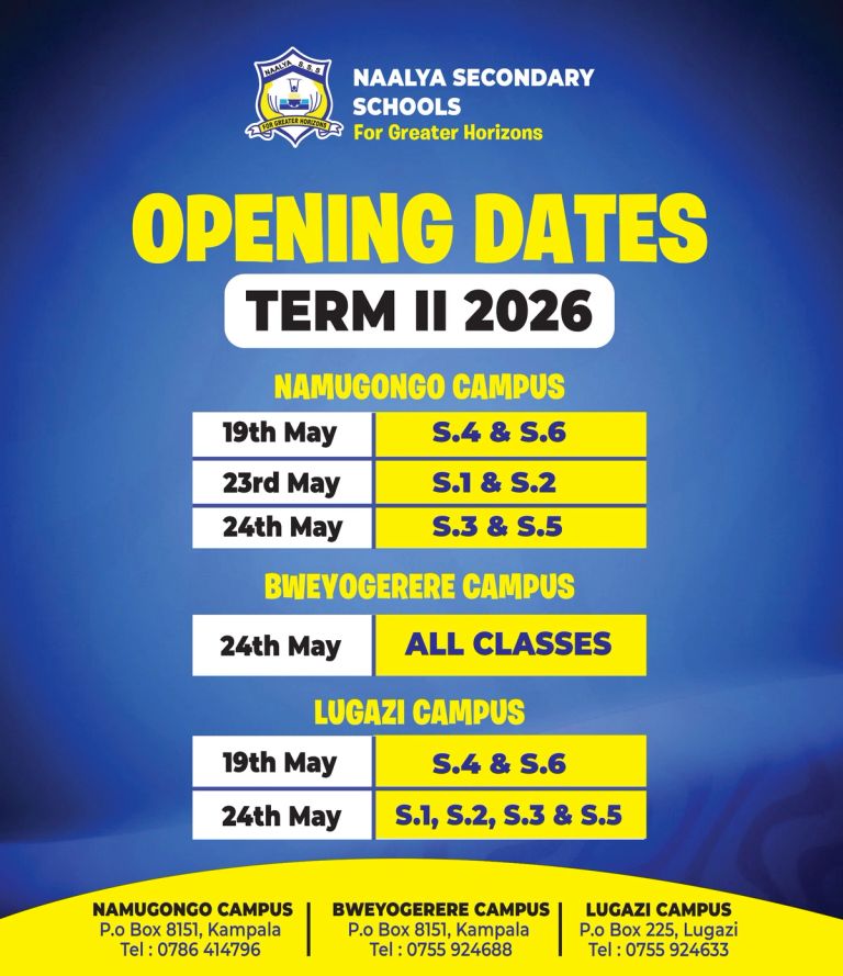 TERM II OPENING DATES ACROSS THE 3 CAMPUSES