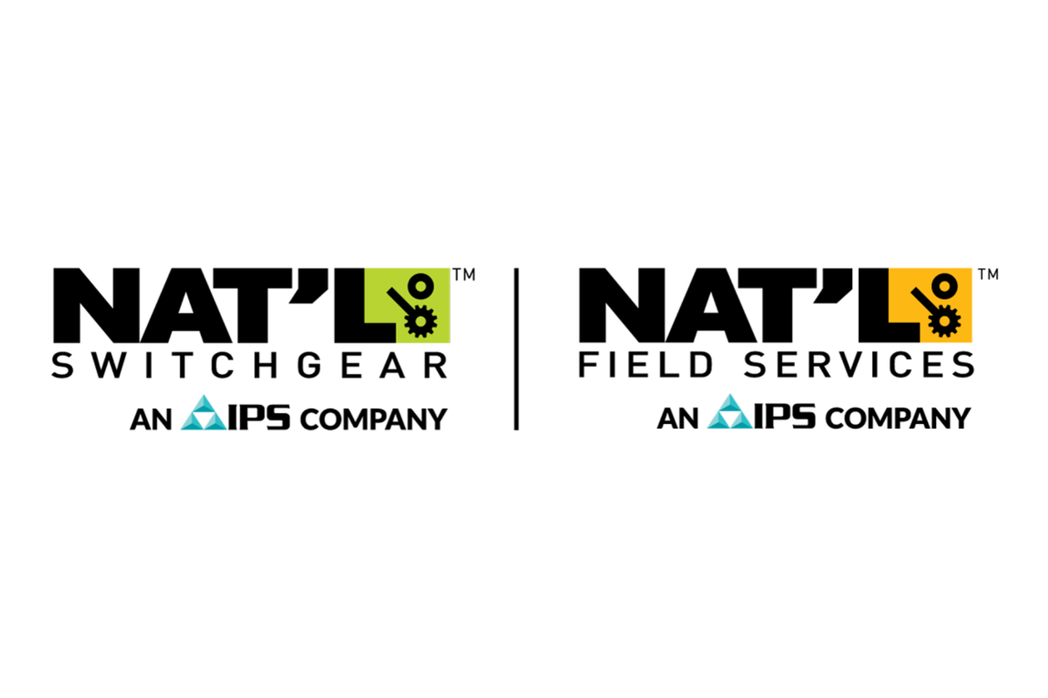 NAT'L Switchgear and NAT'L Field Services logos, each identified as an IPS company.