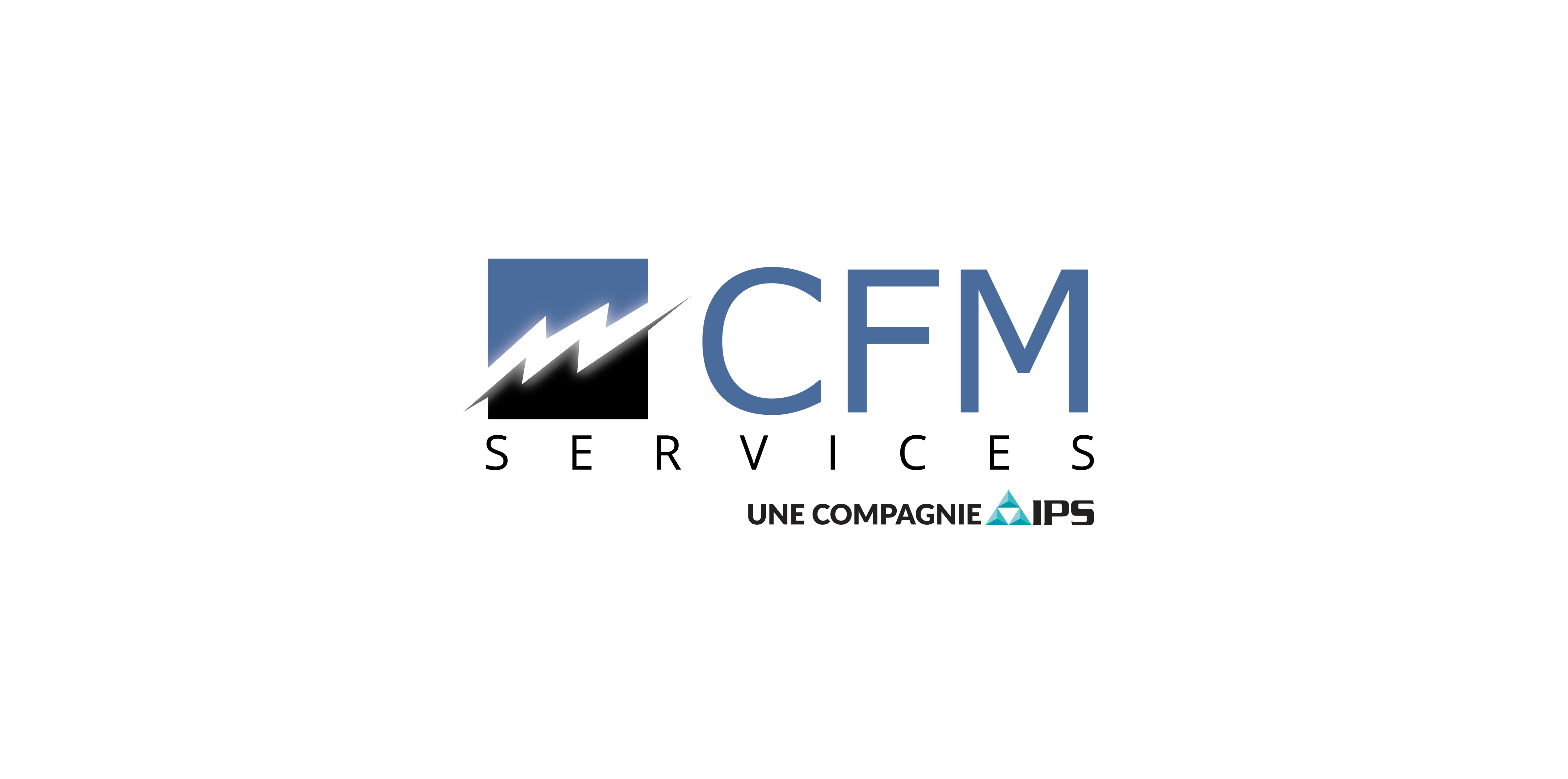 Logotipo de CFM Services, una compañía de IPS.