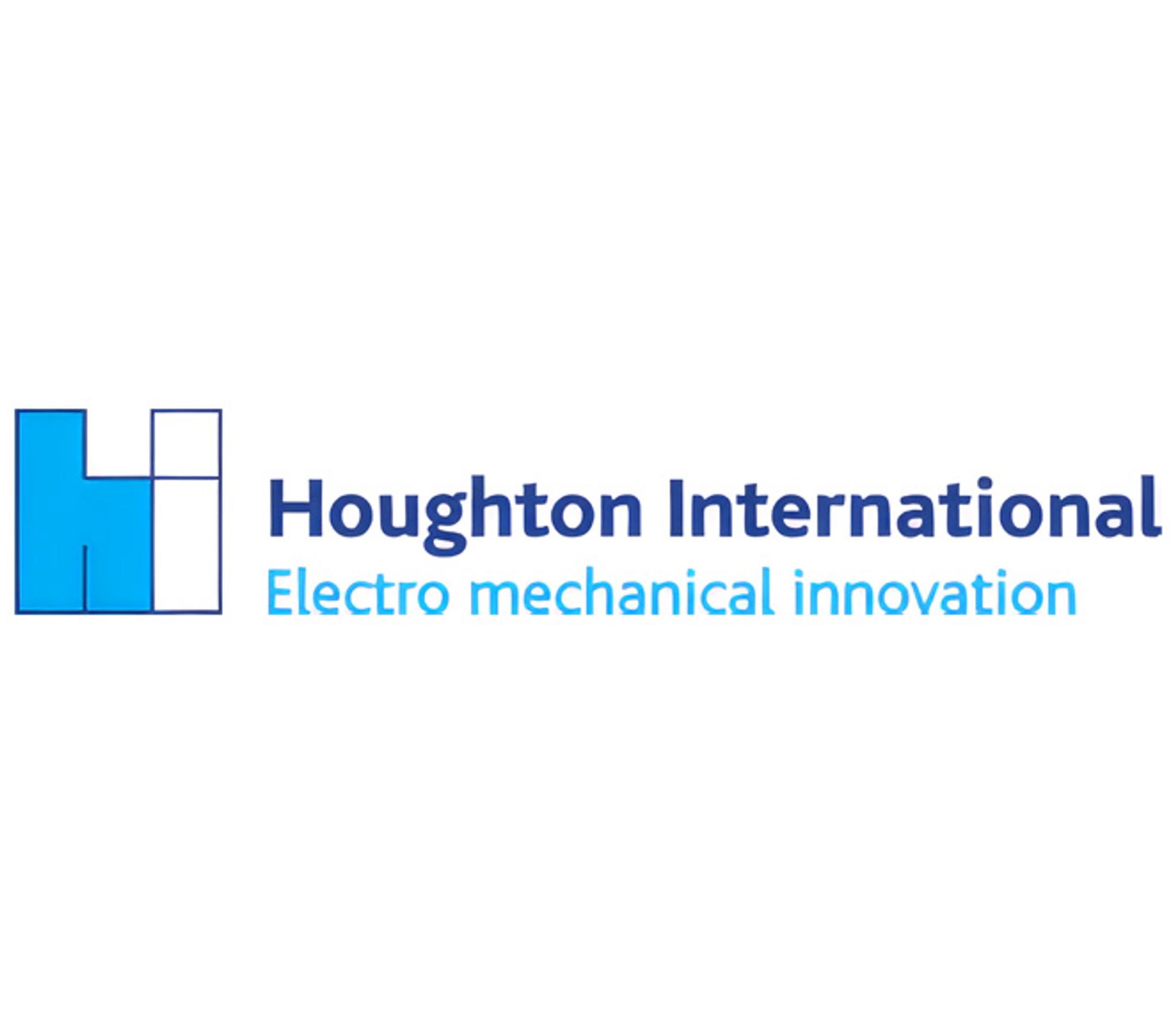 Logo Houghton International avec le slogan « Electro mechanical innovation »