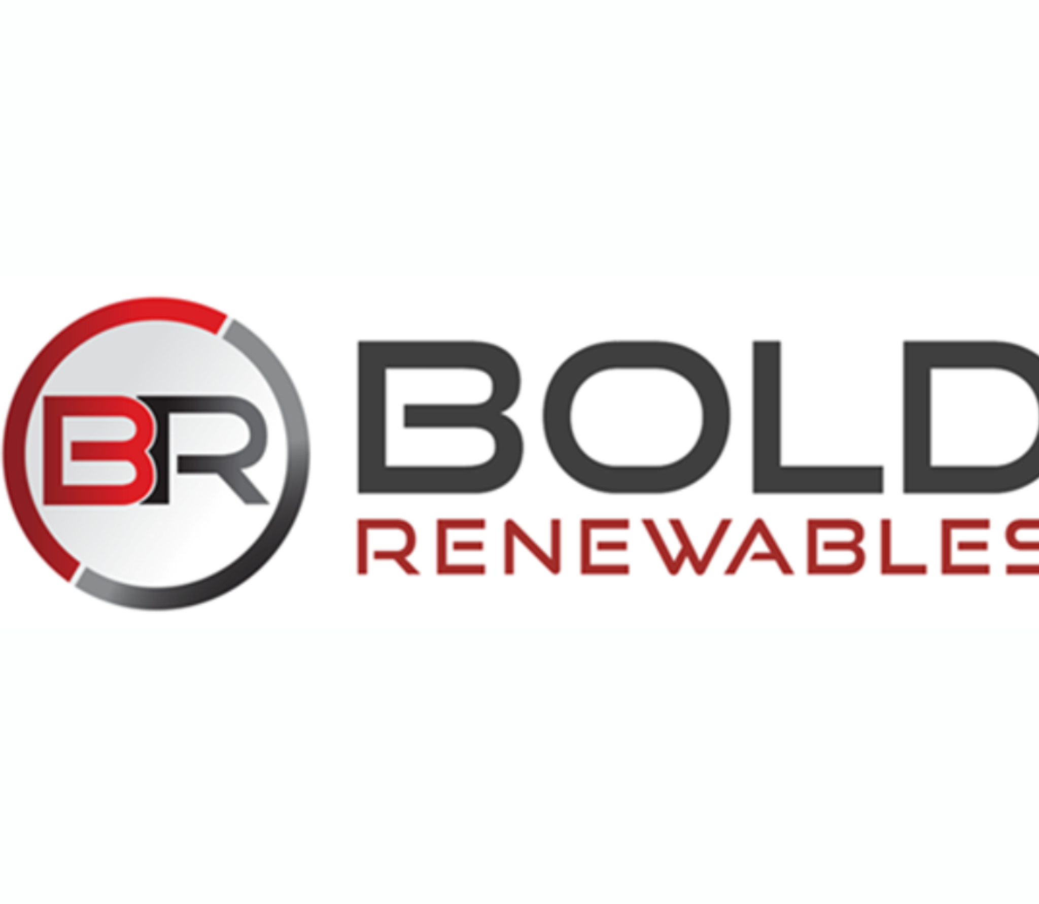 Bold Renewables logo. A circular icon with red 'B' and grey 'R' precedes 'BOLD' in grey and 'RENEWABLES' in red.