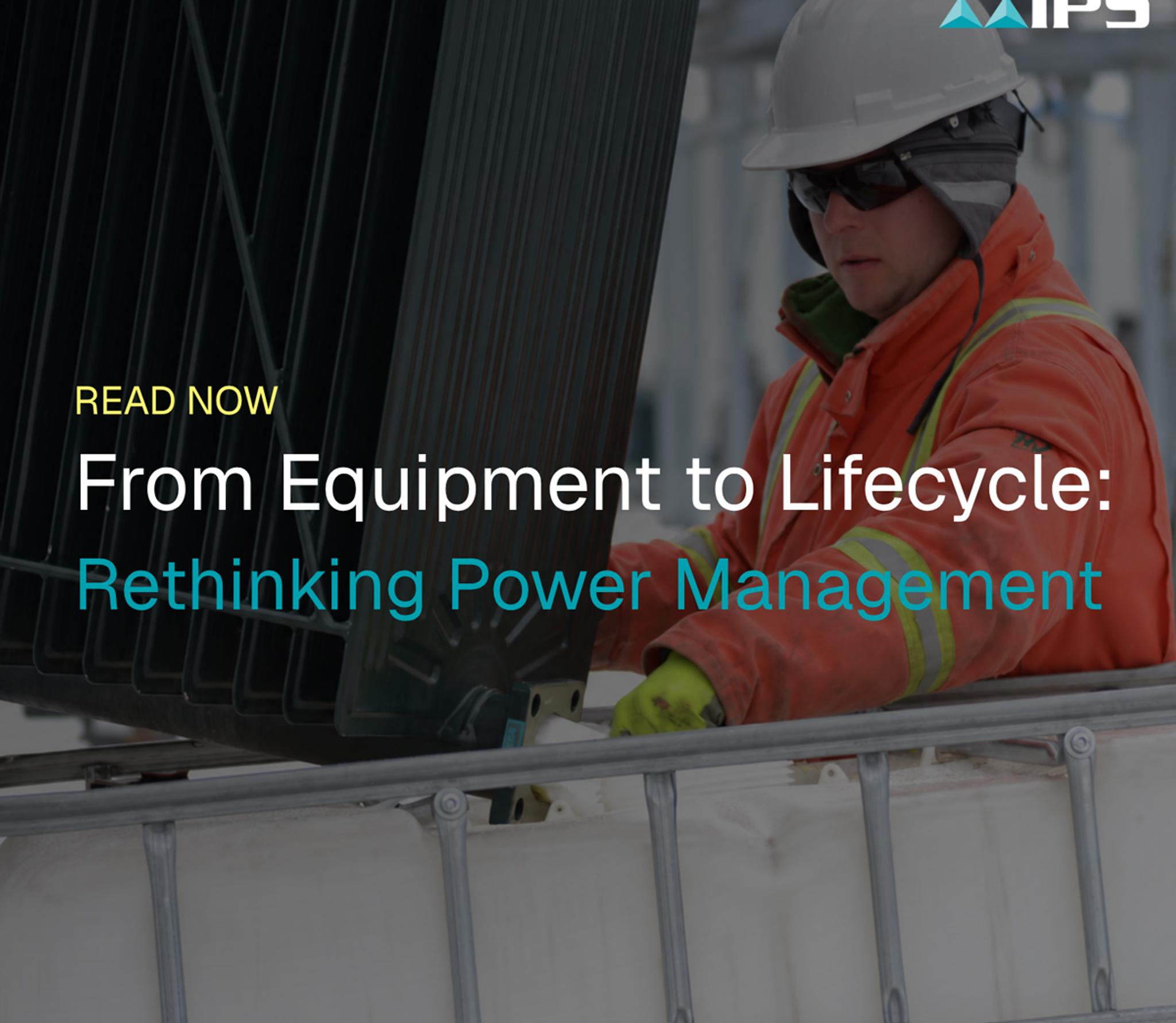 Data center power infrastructure supporting equipment lifecycle management, maintenance, and reliability.
