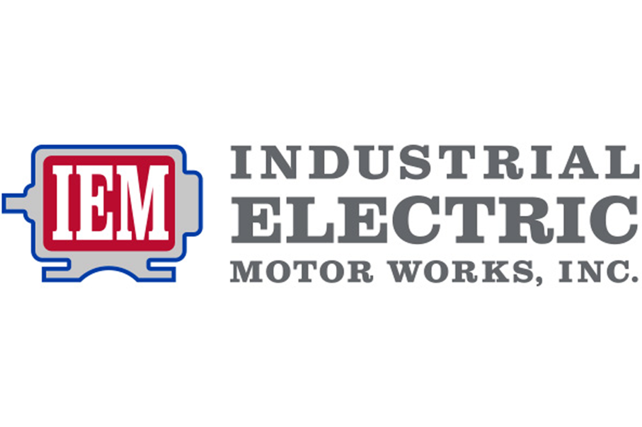 Industrial Electric Motor Works, Inc. logo with IEM initials inside a stylized electric motor