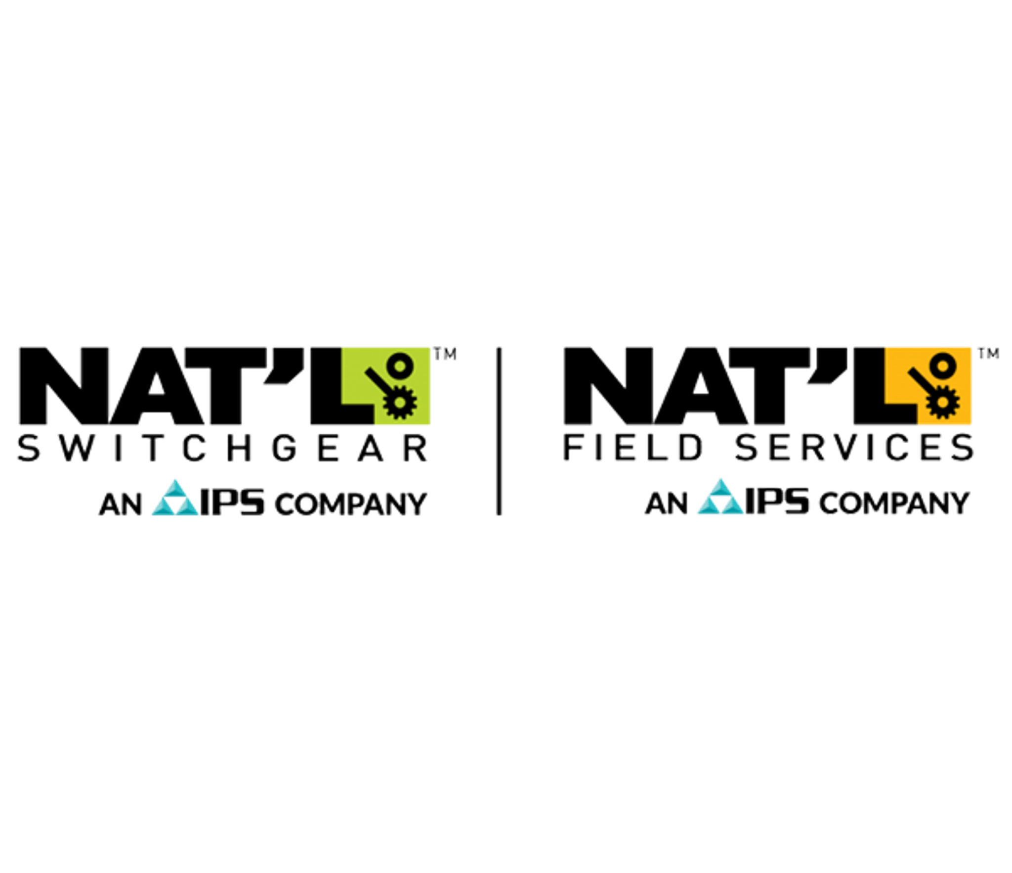Logos de National Switchgear et National Field Services, sociétés IPS